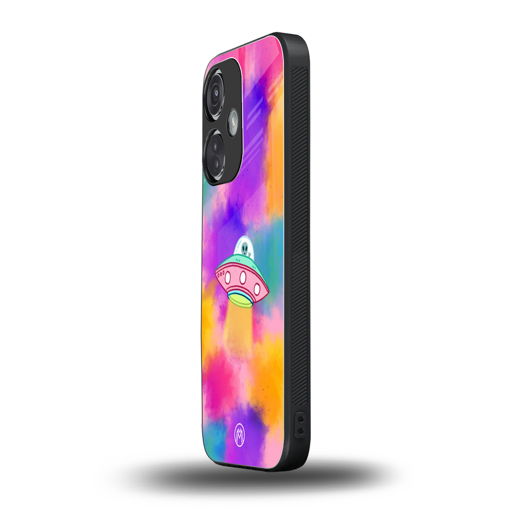 lil colourful alien back phone cover | glass case for oneplus nord ce 3