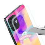 lil colourful alien back phone cover | glass case for oneplus nord ce 3