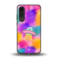 lil colourful alien back phone cover | glass case for oneplus nord ce 4 lite
