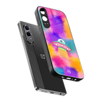 lil colourful alien back phone cover | glass case for oneplus nord ce 4 lite
