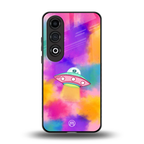 lil colourful alien back phone cover | glass case for oneplus nord ce 4