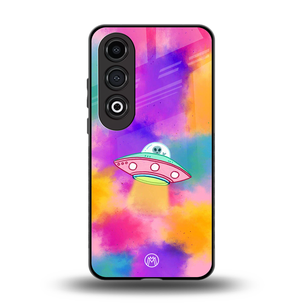 lil colourful alien back phone cover | glass case for oneplus nord ce 4