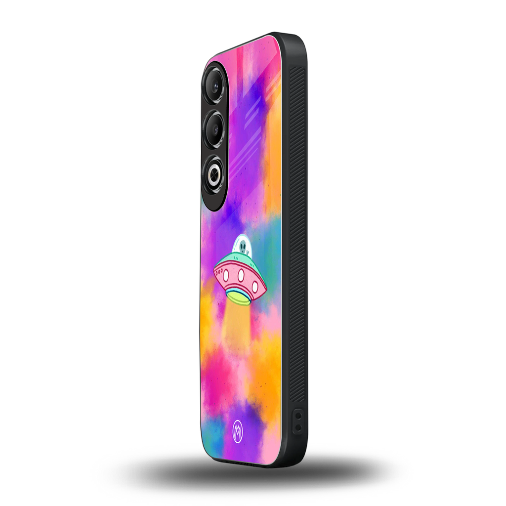 lil colourful alien back phone cover | glass case for oneplus nord ce 4