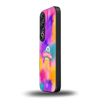 lil colourful alien back phone cover | glass case for oneplus nord ce 4