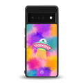 lil colourful alien back phone cover | glass case for google pixel 6 pro