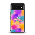 lil colourful alien back phone cover | glass case for google pixel 6