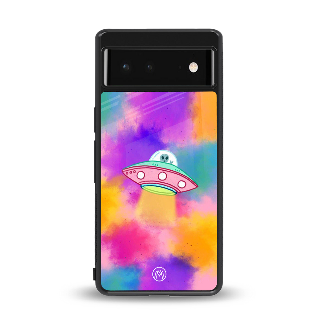 lil colourful alien back phone cover | glass case for Google Pixel 6A