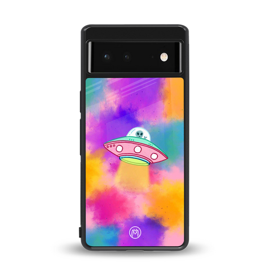 lil colourful alien back phone cover | glass case for Google Pixel 6A