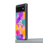 lil colourful alien back phone cover | glass case for Google Pixel 6A