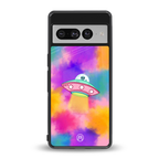 lil colourful alien back phone cover | glass case for google pixel 7 pro