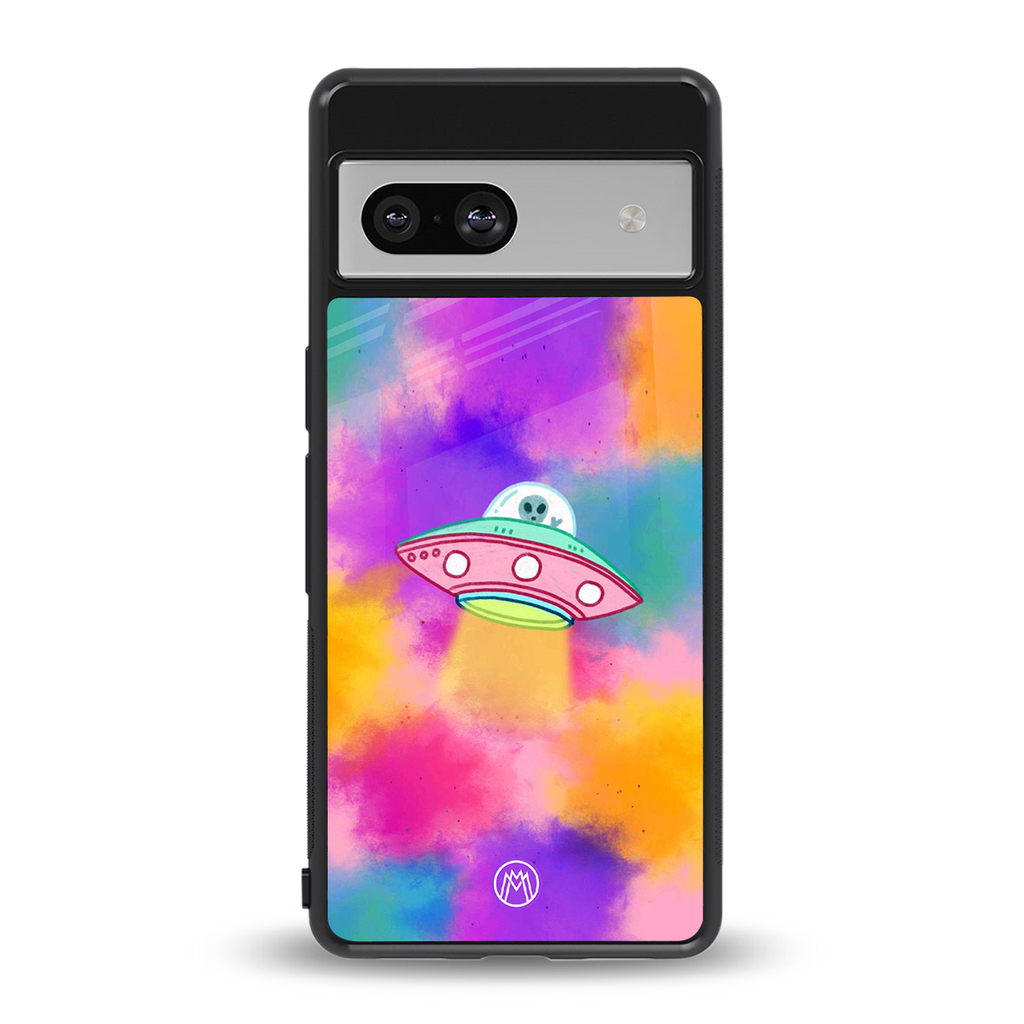 lil colourful alien back phone cover | glass case for Google Pixel 7