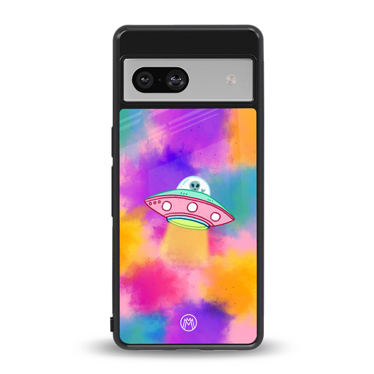 lil colourful alien back phone cover | glass case for Google Pixel 7A