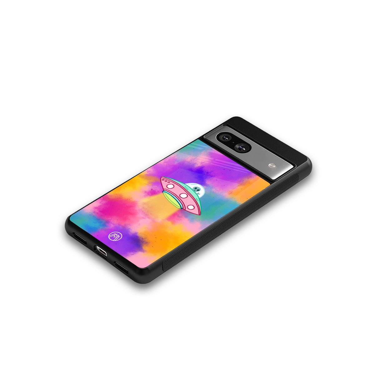 lil colourful alien back phone cover | glass case for Google Pixel 7