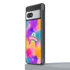 lil colourful alien back phone cover | glass case for Google Pixel 7