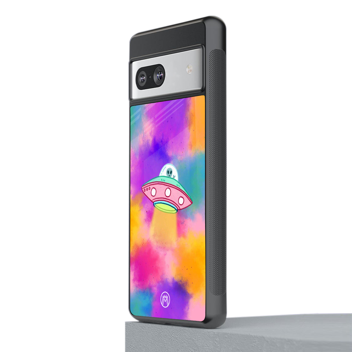 lil colourful alien back phone cover | glass case for Google Pixel 7