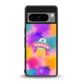 lil colourful alien back phone cover | glass case for google pixel 8 pro
