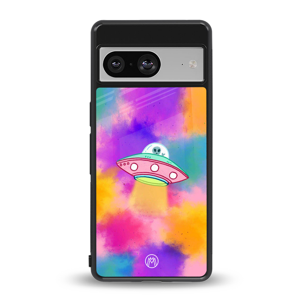 lil colourful alien back phone cover | glass case for Google Pixel 8
