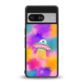 lil colourful alien back phone cover | glass case for Google Pixel 8