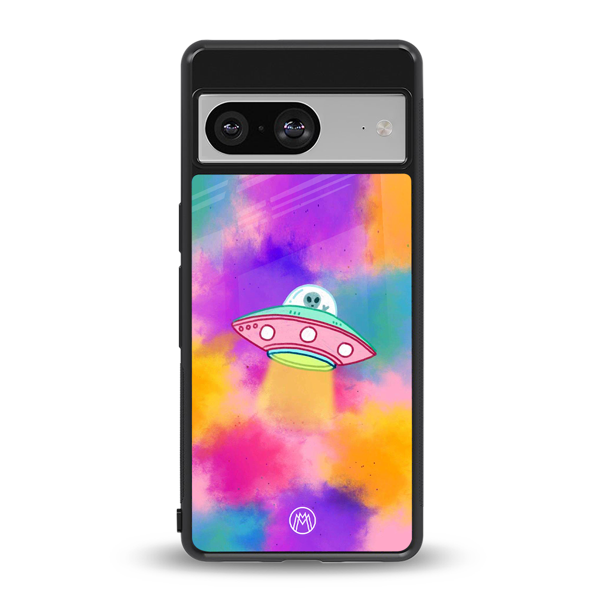 lil colourful alien back phone cover | glass case for Google Pixel 8