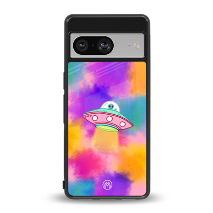 lil colourful alien back phone cover | glass case for Google Pixel 8