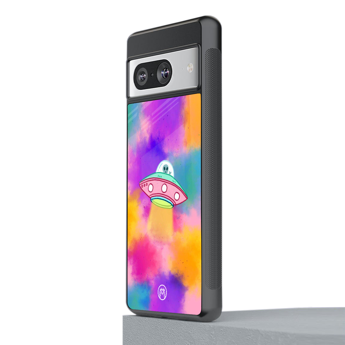 lil colourful alien back phone cover | glass case for Google Pixel 8