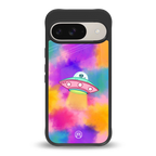 lil colourful alien back phone cover | glass case for google pixel 9