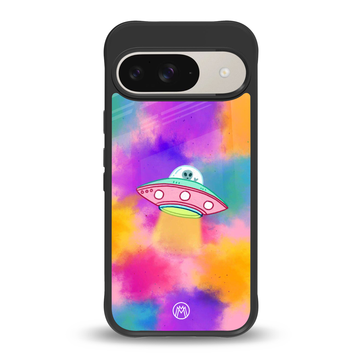 lil colourful alien back phone cover | glass case for google pixel 9