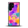 lil colourful alien back phone cover | glass case for samsung galaxy s23 ultra