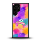 lil colourful alien back phone cover | glass case for samsung galaxy s23 ultra