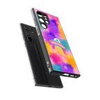 lil colourful alien back phone cover | glass case for samsung galaxy s23 ultra