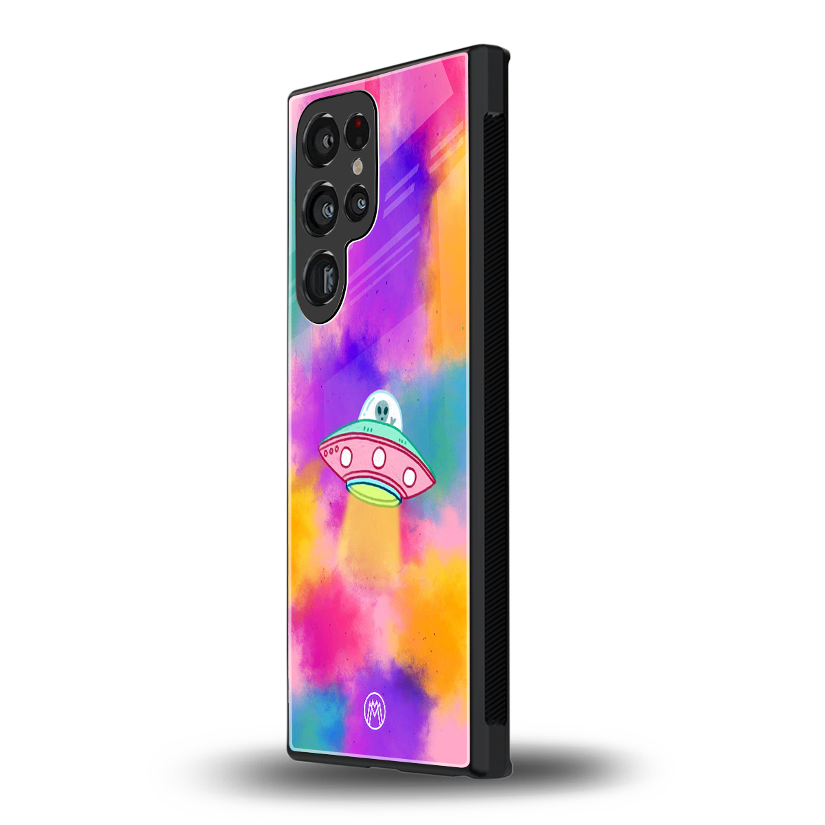 lil colourful alien back phone cover | glass case for samsung galaxy s23 ultra