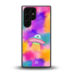 lil colourful alien back phone cover | glass case for samsung galaxy s25 ultra