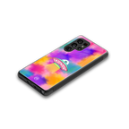 lil colourful alien back phone cover | glass case for samsung galaxy s25 ultra
