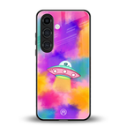 lil colourful alien back phone cover | glass case for samsung galaxy s25 plus
