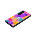lil colourful alien back phone cover | glass case for samsung galaxy s24