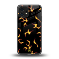lil flames on black back phone cover | glass case for nothing phone 1