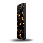 lil flames on black back phone cover | glass case for nothing phone 1