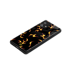 lil flames on black back phone cover | glass case for nothing phone 1