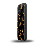 lil flames on black back phone cover | glass case for nothing phone 2