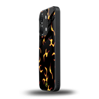 lil flames on black back phone cover | glass case for oneplus nord 3