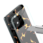 lil flames on black back phone cover | glass case for oneplus nord 3