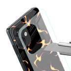 lil flames on black back phone cover | glass case for oneplus nord ce 3