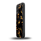 lil flames on black back phone cover | glass case for oneplus nord ce 4 lite