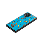 lil flames on blue back phone cover | glass case for nothing phone 1