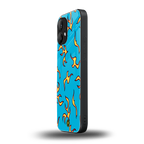 lil flames on blue back phone cover | glass case for nothing phone 2