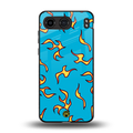 lil flames on blue back phone cover | glass case for oneplus nord 4