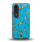 lil flames on blue back phone cover | glass case for oneplus nord ce 4