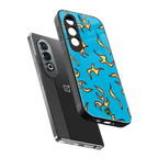 lil flames on blue back phone cover | glass case for oneplus nord ce 4