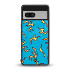 lil flames on blue back phone cover | glass case for Google Pixel 7