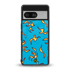 lil flames on blue back phone cover | glass case for Google Pixel 8